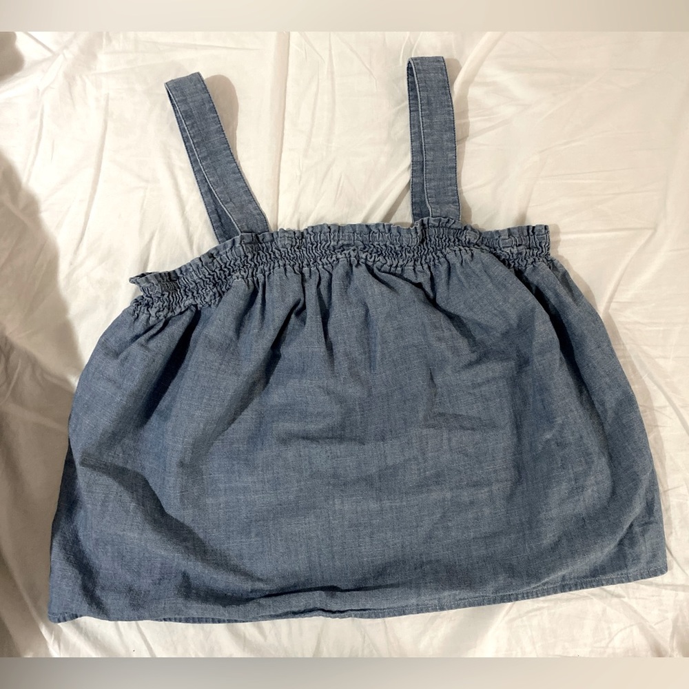 J.Crew blue chambray size Large tank top
